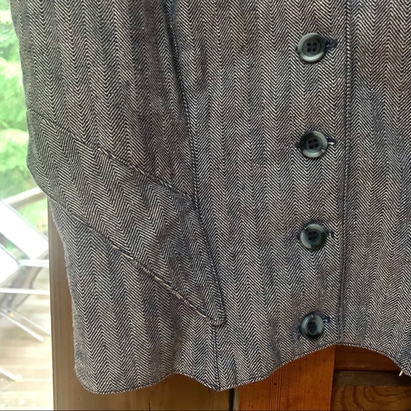 Vintage 1970s Serape Denim Vest - Picture 6 of 7